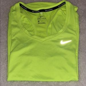Bright yellow Nike tank